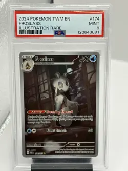 2024 Pokemon Froslass Illustration Rare Twilight Masquerade 174/167 PSA 9 MINT - Image 1