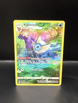 Pokemon TCG Vaporeon TG02/TG30 Swsh09: Brilliant Stars Trainer Gallery Holo - Image 3