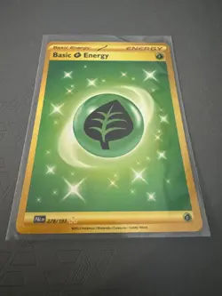 Pokemon Basic Grass Energy 278/193 Paldea Evolved Gold Hyper Rare NM Condition - Image 2