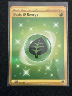 Pokemon TCG ~ GRASS ENERGY ~ PALDEA EVOLVED ~ GOLD HYPER HOLO RARE 278/193 - Image 1