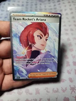 Pokemon TCG Team Rockets Ariana 237/182 Destined Rivals Special Illustration NM - Image 1