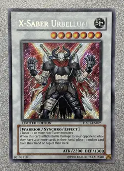X-Saber Urbellum HA01-EN025 Hidden Arsenal Secret Rare Limited Edition LP - Image 1