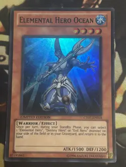 Yugioh: Elemental Hero Ocean - CT07-EN018 - Super Rare - Limited Edition - MP - Image 1