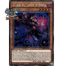 Yugioh! 1x Aluber the Jester of Despia RA04-EN038 Quarter Century Secret Rare NM - Image 1