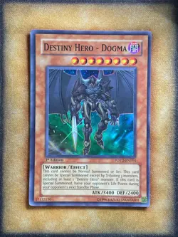 Yugioh Destiny Hero - Dogma POTD-EN014 Super Rare 1st Ed LP - Image 1