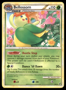 Bellossom 1/90 HGSS Undaunted Regular Non Holo Pokemon Card Moderately Played MP - Image 1