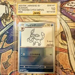AGS 10 Nagaba Glaceon 069/SV-P Promo Japanese Pokemon Card 2023 Yu PCG Campaign - Image 1