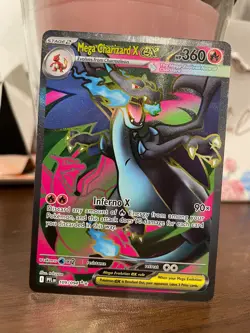 Pokemon TCG Mega Charizard EX Phantasmal Flames English 109/094 Card In Hand NM - Image 1