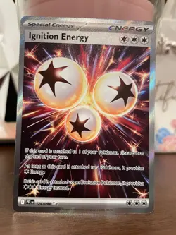 Pokemon TCG Ignition Energy 124/094 Full Art Card Phantasmal Flames NM - Image 1