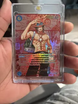 Op-13 Portgas. D Ace Red Manga One Piece Card Game English - Image 1