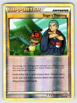 Sage's Training 85/95 Call of Legends Pokemon Card Reverse Holo Trainer - Lp/Mp - Image 1