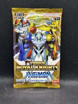 Digimon English Cards - Versus Royal Knights BT13 - BOOSTER PACK (12 Cards) New - Image 1