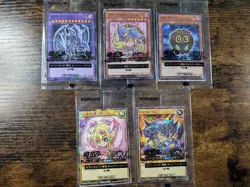 YU-GI-OH JAPANESE 711 HI CHEW PROMO CARD LOT DMG BEUD KURI HARP JUDGE - Image 1