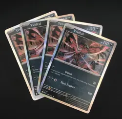 4x Yveltal 088/132 Holo Mega Evolution Pokemon NM Card Playset MEG EN X4 - Image 1