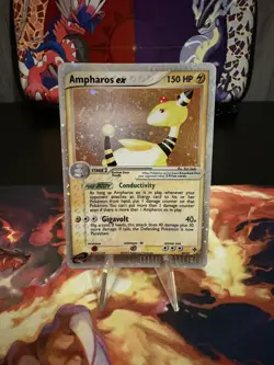 2003 Pokemon TCG Ampharos EX Dragon Holo Rare Card 89/97 - Image 1