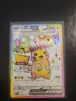 Pikachu EX Ultra Rare Card 219/191 Surging Sparks, Near Mint Condition?? - Image 1