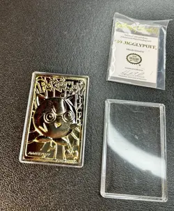 Jigglypuff 23kt Gold Plated Pokemon Card - Burger King - 1999 - Complete - Look! - Image 2