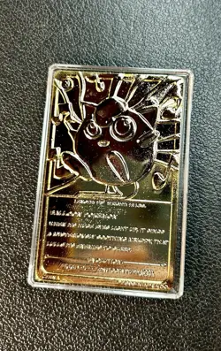 Jigglypuff 23kt Gold Plated Pokemon Card - Burger King - 1999 - Complete - Look! - Image 3