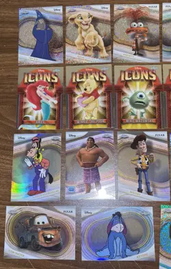 2025 Topps Chrome DISNEY Lot Of 30 Numbered, Insert, Refractor & Sparkle Cards - Image 2