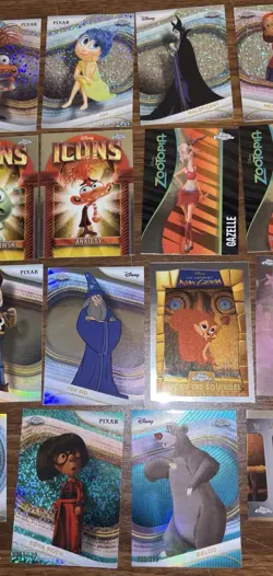 2025 Topps Chrome DISNEY Lot Of 30 Numbered, Insert, Refractor & Sparkle Cards - Image 3