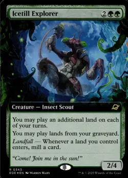 MTG: Edge of Eternities #343 Icetill Explorer (Extended Art) - Image 1
