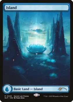 Island Land Regular #32 | SLP Secret Lair Showdown Promo | MTG - Image 1
