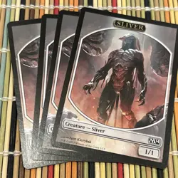 Sliver Token x4 M14 Magic the Gathering Token Free Shipping - Image 1