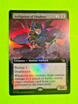 MTG March of the Machine ( Archpriest of Shadows ) Foil Extended Art - Image 1