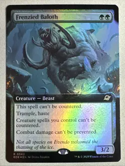 MTG / Frenzied Baloth / EOE / #342 / FOIL (Extended Art) / Rare / NM - Image 1