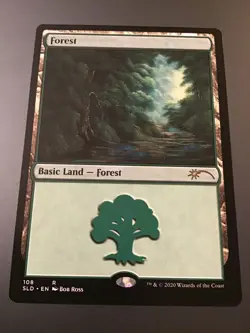 MTG Secret Lair x Bob Ross Forest #108 NM - Image 1