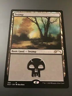 MTG Secret Lair x Bob Ross Swamp #104 NM - Image 1