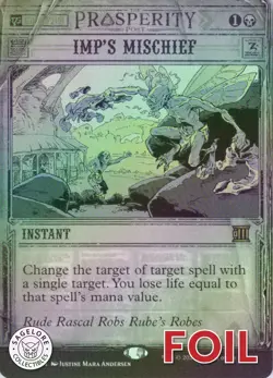 MTG Imp's Mischief (15) | NM Foil | Outlaws of Thunder Junction {OTP} - Image 1