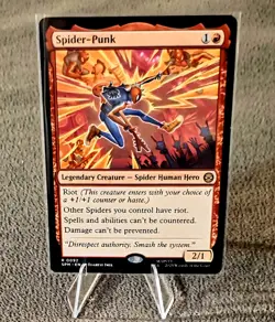 Magic The Gathering Spider-Punk 0092 Rare Non-Foil - Image 1