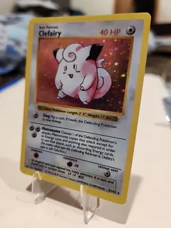 Pokemon TCG Clefairy Holo Rare Unlimited #5/102 Base Set - Image 3