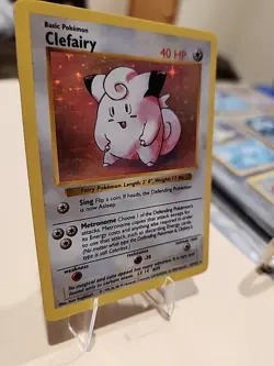 Pokemon TCG Clefairy Holo Rare Unlimited #5/102 Base Set - Image 4