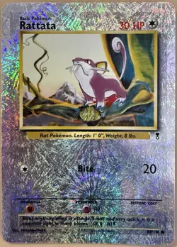 Pokemon 2002 Legendary Collection Rattata #89/110 Reverse Holo TCG SEE AUCTIONS - Image 1