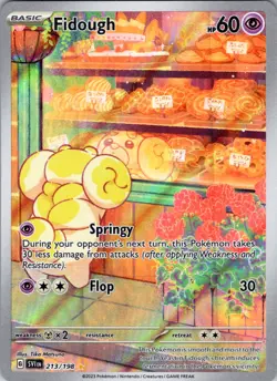 Fidough 213/198 Scarlet & Violet Base Illustration Rare Pokemon NM - Image 1