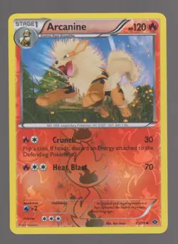 Pokemon Black & White Next Destinies ARCANINE Reverse Holo 13/99 NM - Image 1