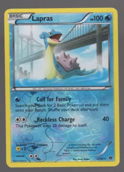 Pokemon Black & White Next Destinies LAPRAS Reverse Holo 25/99 NM - Image 1