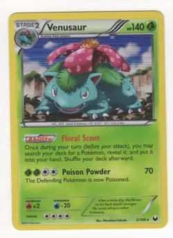 Pokemon Black & White Dark Explorers VENUSAUR Holo Rare 3/108 NM - Image 1