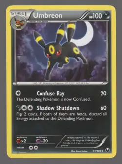 Pokemon Black & White Dark Explorers UMBREON Uncommon 61/108 NM - Image 1