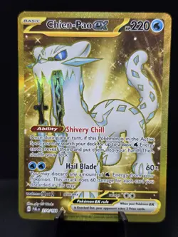 Pokemon Chien-Pao EX 274/193 Paldea Evolved Hyper Rare Gold Near Mint - Image 1