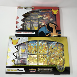 Pokemon TCG Celebrations Collections Lot - Lance's Charizard V & Pikachu V-UNION - Image 3