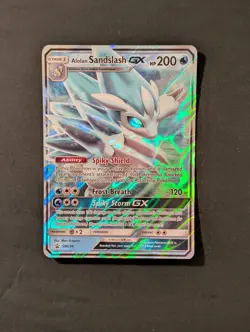 Pokemon TCG Alolan Sandslash GX Sun & Moon SM236 Black Star Promo - Image 1