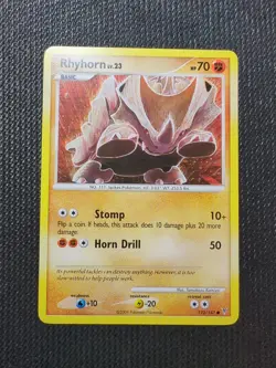 Pokemon TCG Rhyhorn Supreme Victors 122/147 Regular Common NM - Tomokazu Komiya - Image 1