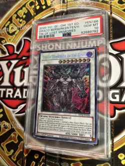 YuGiOh DRACO BERSERKER OF THE TENYI #MP20-EN166??PSA 10??1st ED-2020 SECRET RARE - Image 5
