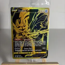 Pokemon Zacian V SWSH076 Black Star Promo SEALED - Gold Pokemon Card NM - Image 3