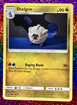 Pokemon Shelgon 105/168 2018 Sun & Moon Celestial Storm TCG Card !! Free S&H !! - Image 1