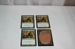 Magic card: 4x Giant Growth, Green Common Instant, Magic 2011 - Image 2