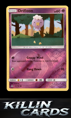 Reverse Holofoil Drifloon 51/156 Pokemon Common SM - Ultra Prism Card NM - Image 1